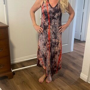 Renee’s tie dye maxi dress-